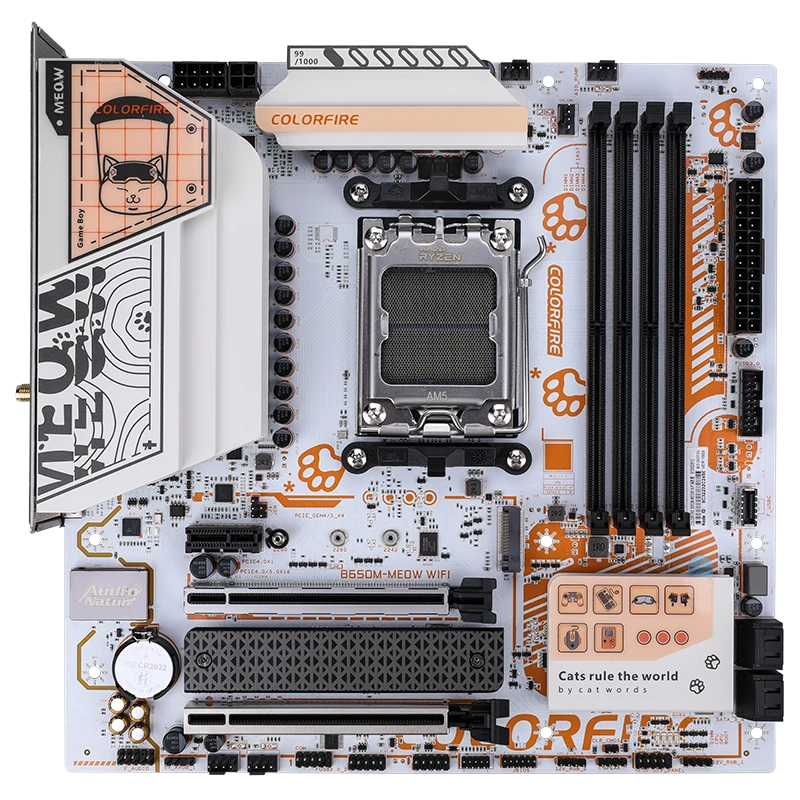 Motherboard B650M-MEOW WIFI ORANGE