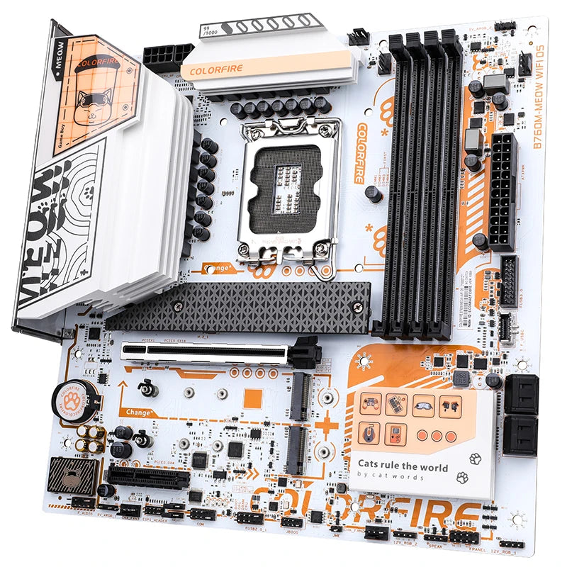 Motherboard B760M-MEOW WIFI D5 ORANGE