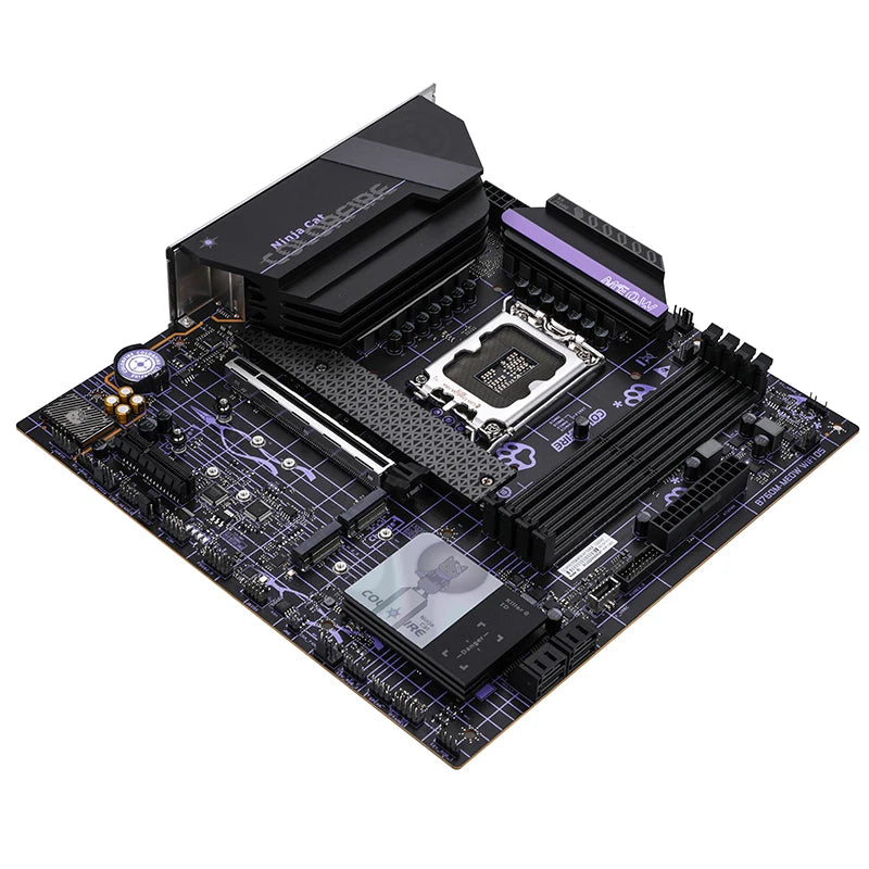 Motherboard B760M-MEOW WIFI D5 shadow purple