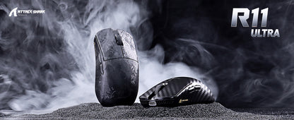 ATTACK SHARK R11 ULTRA 49g Carbon Fiber 8000Hz Wireless Gaming Maus