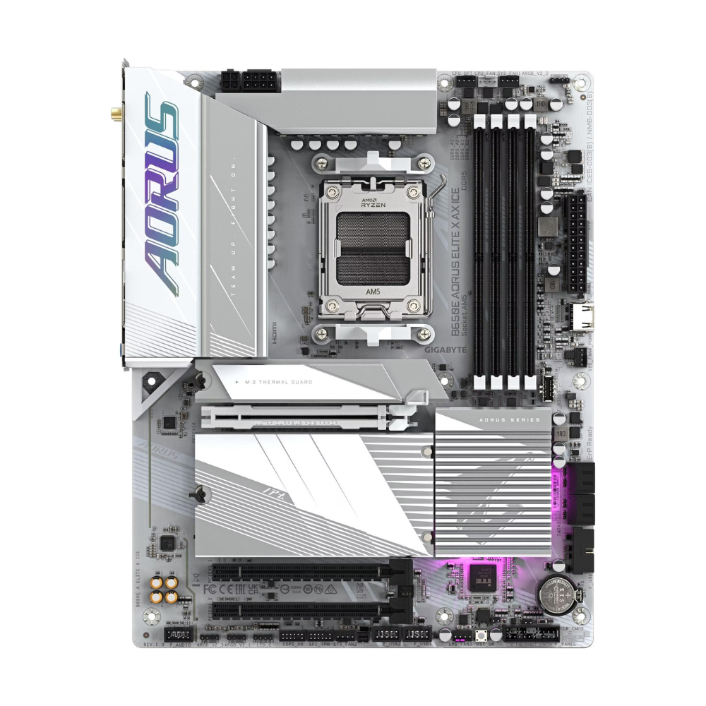 GIGABYTE B650E A ELITE X ICE AM5 4xDDR5 4xSATA 3xM.2