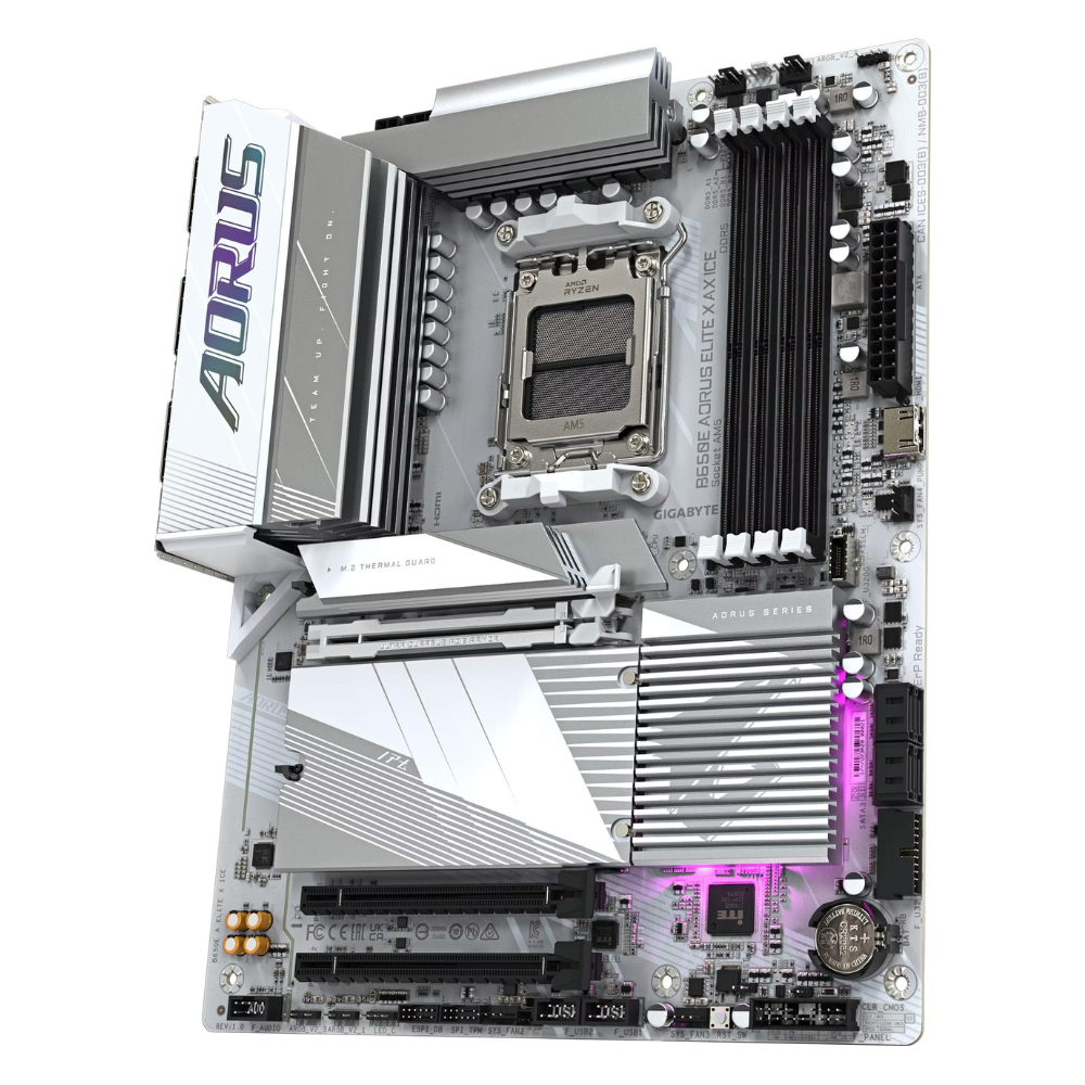 GIGABYTE B650E A ELITE X ICE AM5 4xDDR5 4xSATA 3xM.2