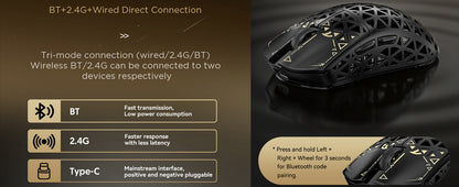 ATTACK SHARK R5 Ultra 39g Carbon Fiber 8000Hz Wireless Gaming Maus