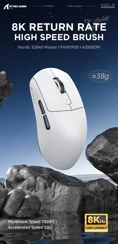Attack Shark R6 8k Wireless Gaming Maus