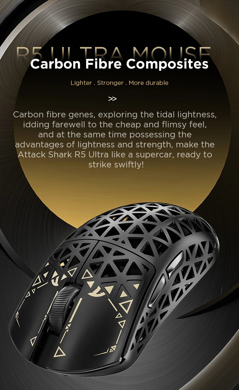 ATTACK SHARK R5 8K Wireless Gaming Mouse