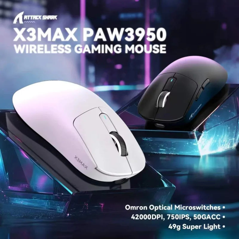 ATTACK SHARK X3 MAX Wireless Gaming Maus