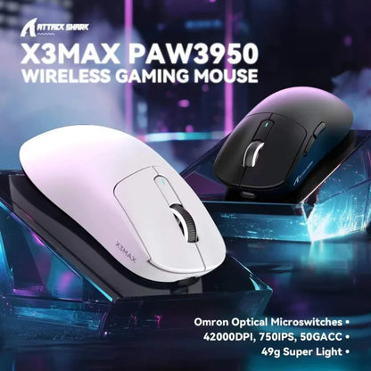ATTACK SHARK X3 MAX Wireless Gaming Maus
