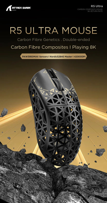 ATTACK SHARK R5 8K Wireless Gaming Mouse
