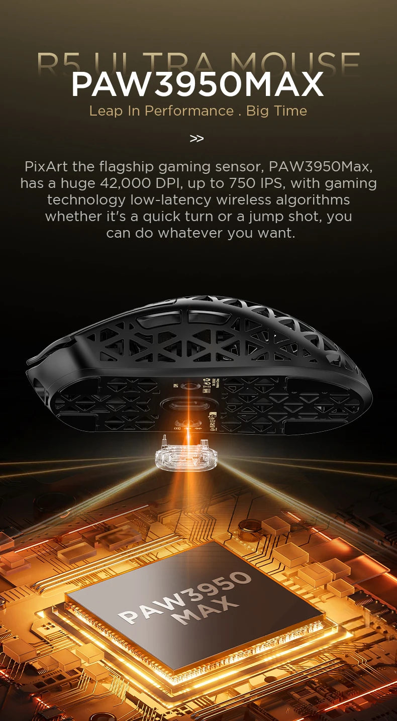 ATTACK SHARK R5 8K Wireless Gaming Mouse