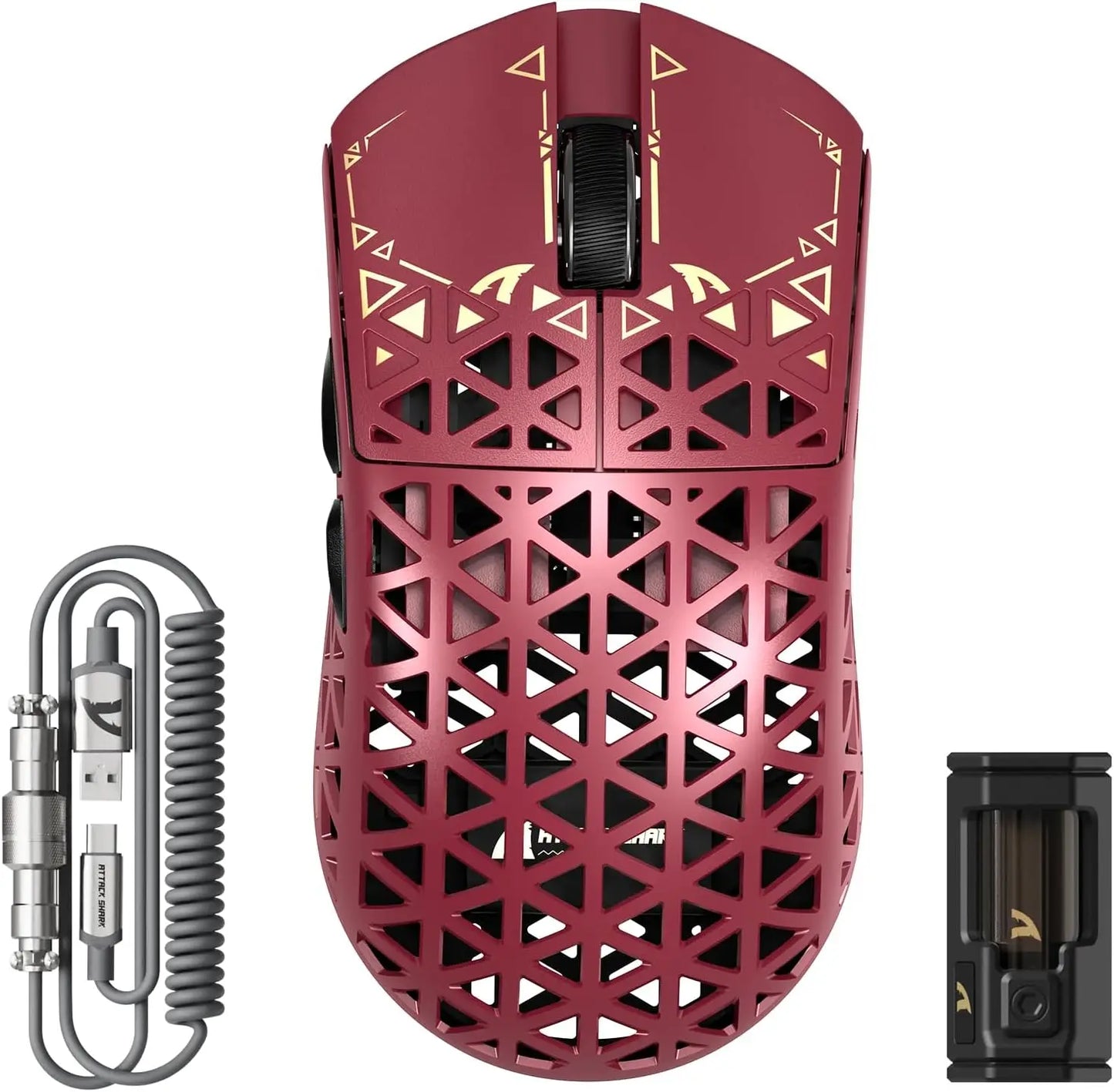 ATTACK SHARK R5 Ultra 39g Carbon Fiber 8000Hz Wireless Gaming Maus