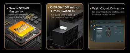 ATTACK SHARK R5 Ultra 39g Carbon Fiber 8000Hz Wireless Gaming Maus